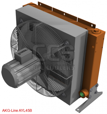 Oil cooler with bypass 400 Volt low noise fan (blowing) AYL45B