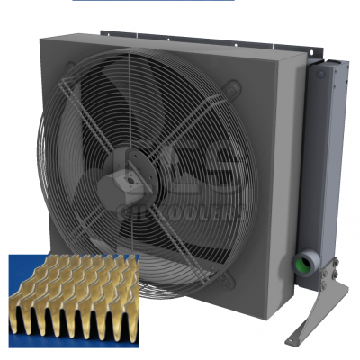 AKG-Line HR Oil cooler anti-clogging fins hydraulic motor