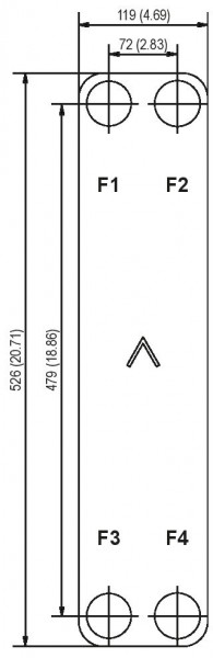 SWEP B25T plate cooler