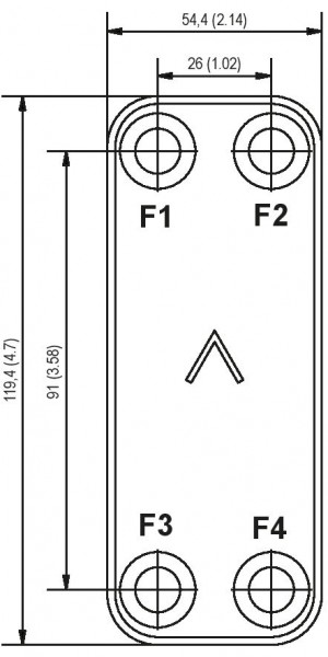 SWEP B3 plate cooler