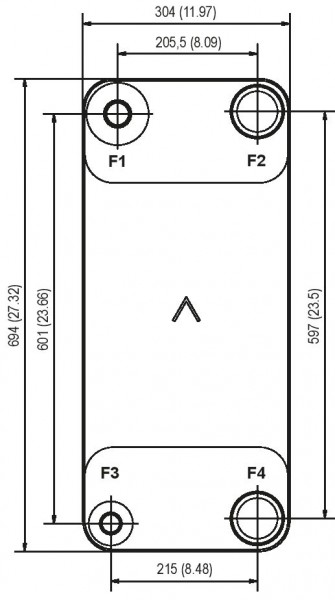 SWEP B400 plattenkühler